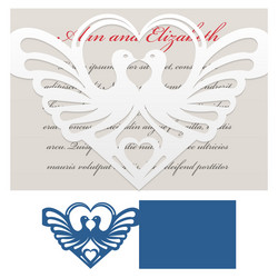 envelope template for laser cut vector image