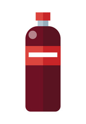 red plastic bottle vector image