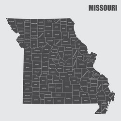 missouri county map vector image