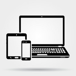 devices icon vector image