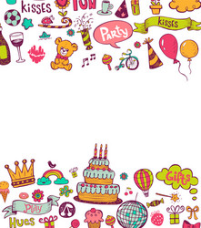 birthday greeting card vector image