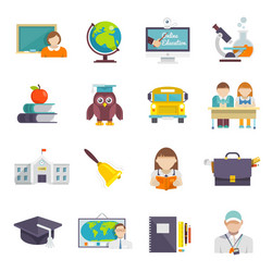 school icon flat vector image