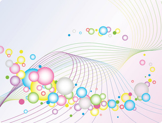 abstract bubbles vector image