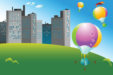 ballooning vector image