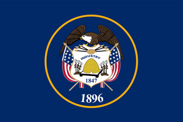 utah state flag vector image