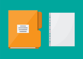 folder for correspondence and file document vector image