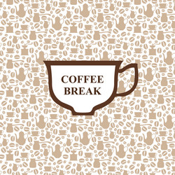 coffee breack vector image