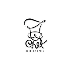 abstract chef icon vector image