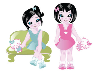 children vector image