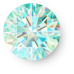 precious gem isolated on white background vector image