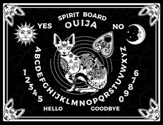 ouija boards occultism set voices from other vector image