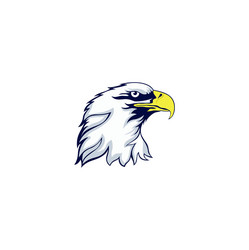 eagle head mascot logo design vector image