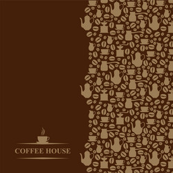 coffee vertical brown vector image