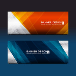 web banner polygon design vector image