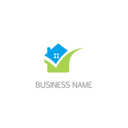 eco house realty logo vector image