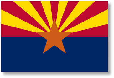 west arizona vector image