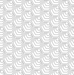 seamless hexagons pattern vector image