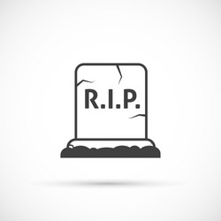 grave icon vector image