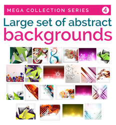 mega set of abstract backgrounds vector image