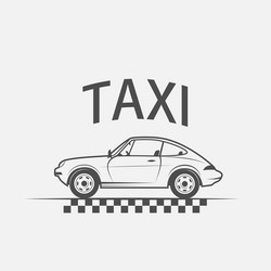 taxi logo vector image