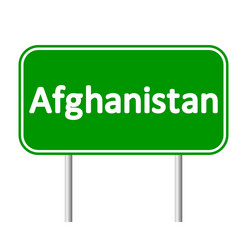 afghanistan road sign vector image