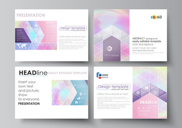 business templates for presentation slides vector image