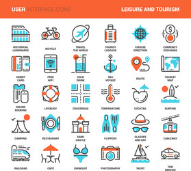 leisure and tourism vector image