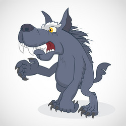 werewolf vector image