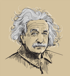 einstein color vector image