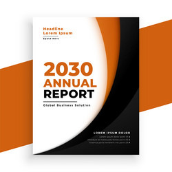 company annual report magazine layout ready vector image