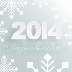 happy new year light background vector image