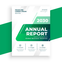 modern business annual report flyer for catalog vector image