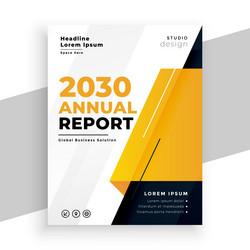 modern business annual report page flyer vector image