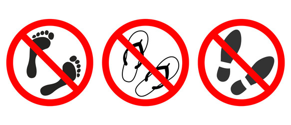 no footprints vector image