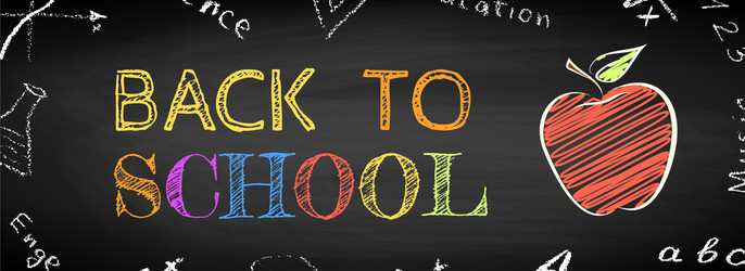 back to school vector image