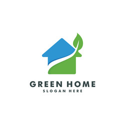 green house logo template design vector image