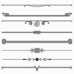 Dividers set 5 vector