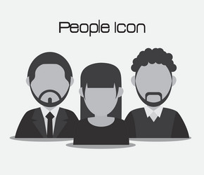 people design avatar icon white background vector image