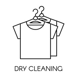 dry cleaning service company shirts on hangers vector image