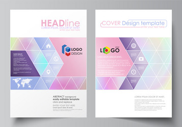 business templates for brochure flyer report vector image