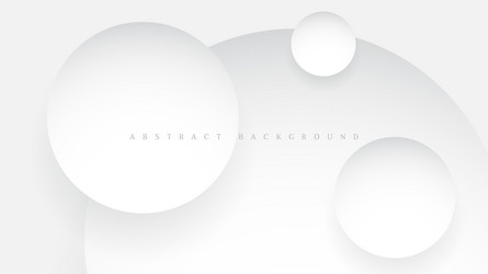 white abstract background with circle shapes vector image