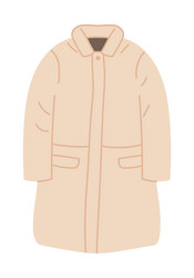 clothing for winter fashionable coat or jacket vector image