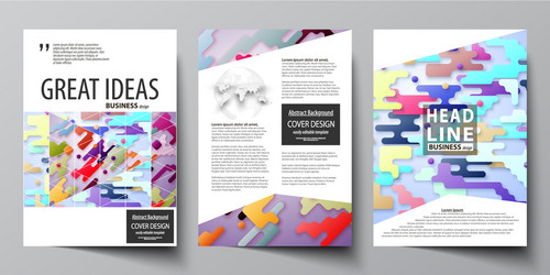 business templates for brochure flyer report vector image