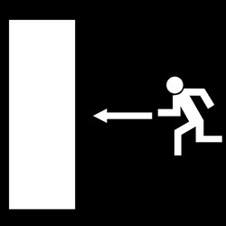 exit icon vector image