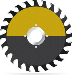 circular saw blade vector image