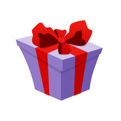 gift box - modern flat design single isolated icon vector image