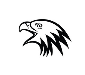 eagle face logo vector image