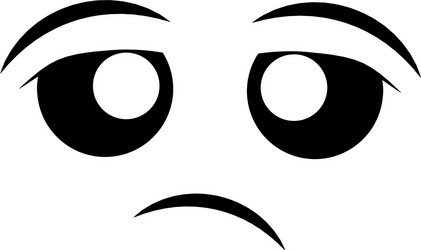 bored face cartoon expression icon graphic vector image