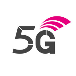 sign technology 5g network vector image