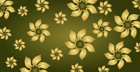 luxurious floral batik background vector